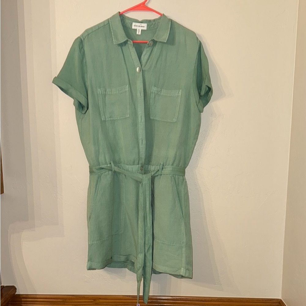Cloth & Stone Green Romper